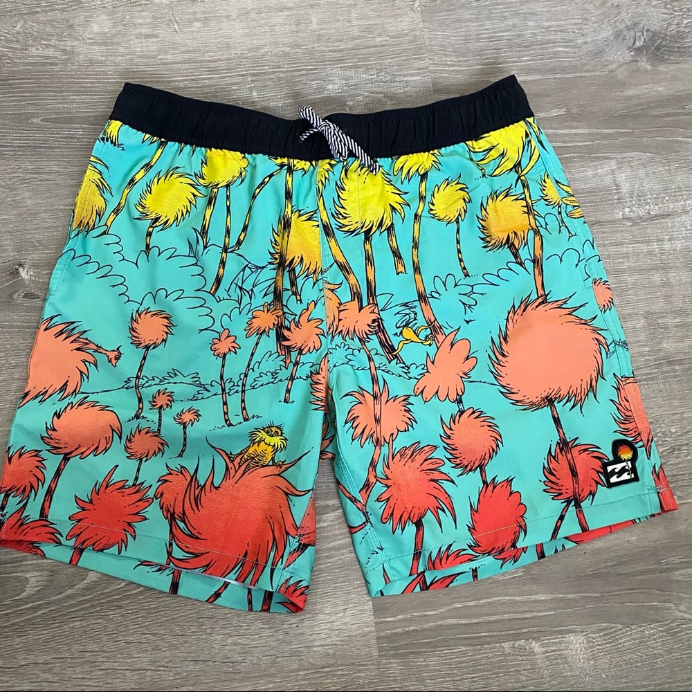 Billabong Dr. Seuss Lorax Sundays Layback Boardshorts M